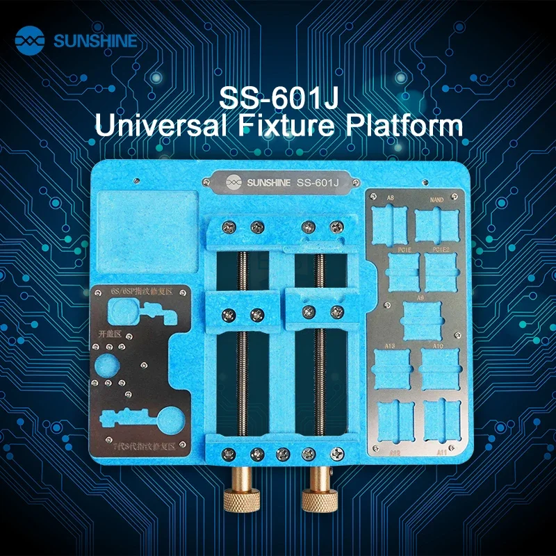 SUNSHINE SS-601J-Plataforma de fijación Universal, rodamiento doble, estable para placa base iP PCB BGA, reparación, herramienta de soldadura