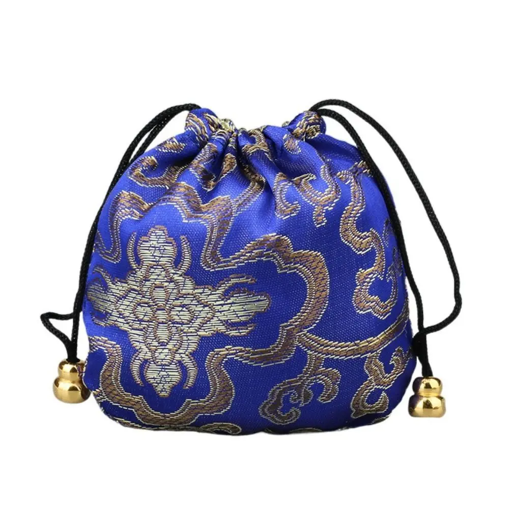 Chinese Style Embroidery Auspicious Cloud Cloth Storage Bag Gift Pouch Jewelry Storage Bag Necklace Bracelet Container