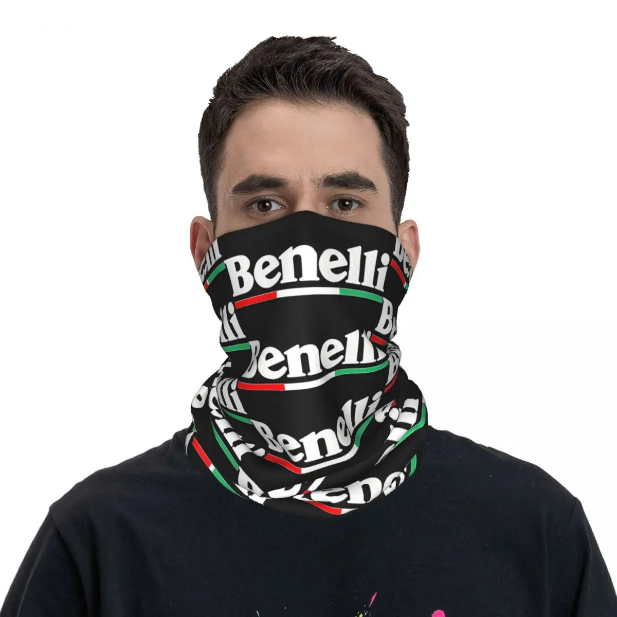 Moto Benellis Bandana leher Gaiter Motocross bungkus syal Balaclava naik Unisex dewasa musim dingin