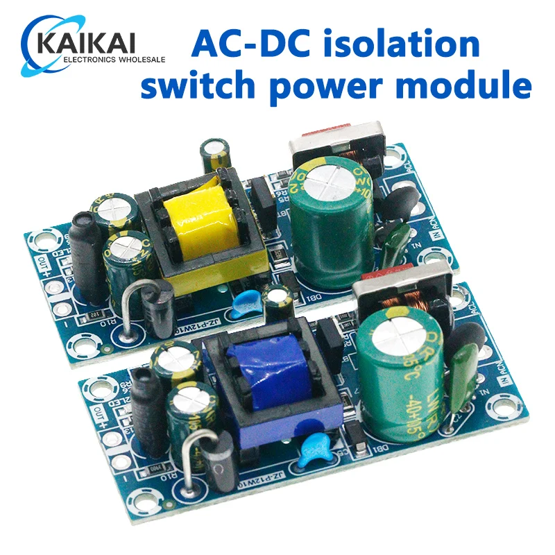 AC-DC 5V2A 10W Switching Power Supply Module Bare Circuit 85-264V to 5V 2A Board for Replace/Repair 12V1A