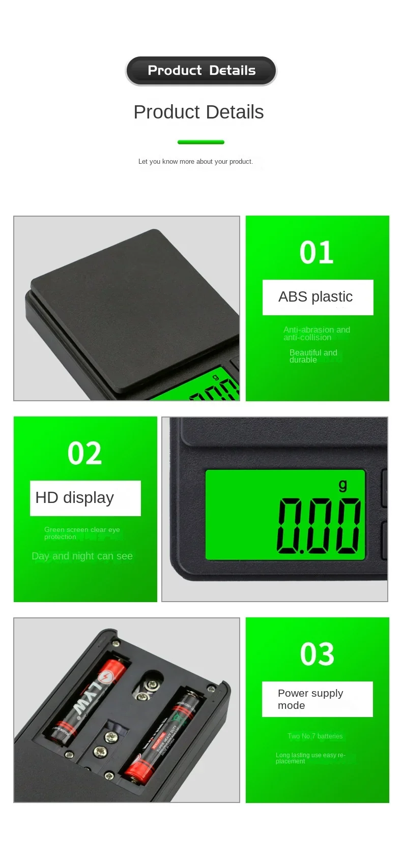 Precision Pocket Scale 1000g X 0.01g - Digital Gram, Food, Jewelry, Ounces/Grains Scale with Backlit LCD - Mini Scale for Travel