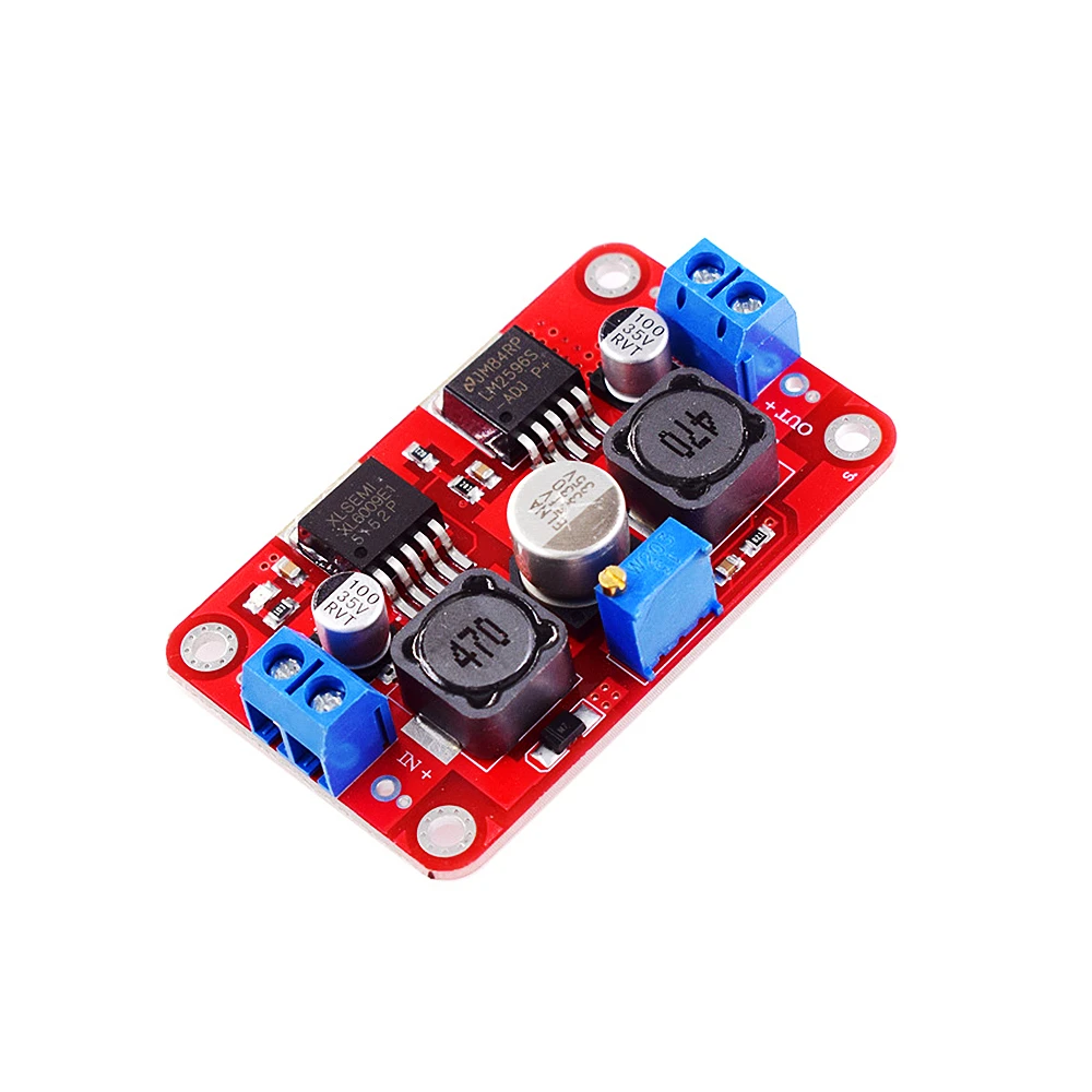 DC-DC XL6009 LM2596S DC-DC Step Up Down Boost Buck Voltage Power Converter Solar Panel Module 1.25V-26V to 3.5-28V 3A Connector