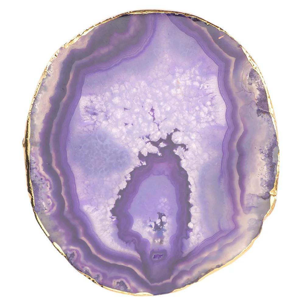 

1pc Agate Coaster Set Easy Clean Natural Stone Cup Mat Heat Resistance Table Decor Home Dining Accessories