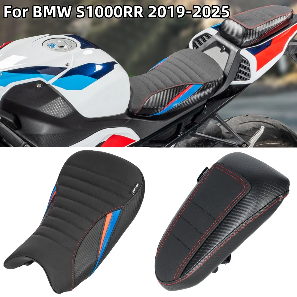 

For S1000RR Front Rider Rear Solo Seat Cushion For BMW S1000 RR S 1000RR Motorcycle Driver Passenger Seat Pillion Pad 2019-2025