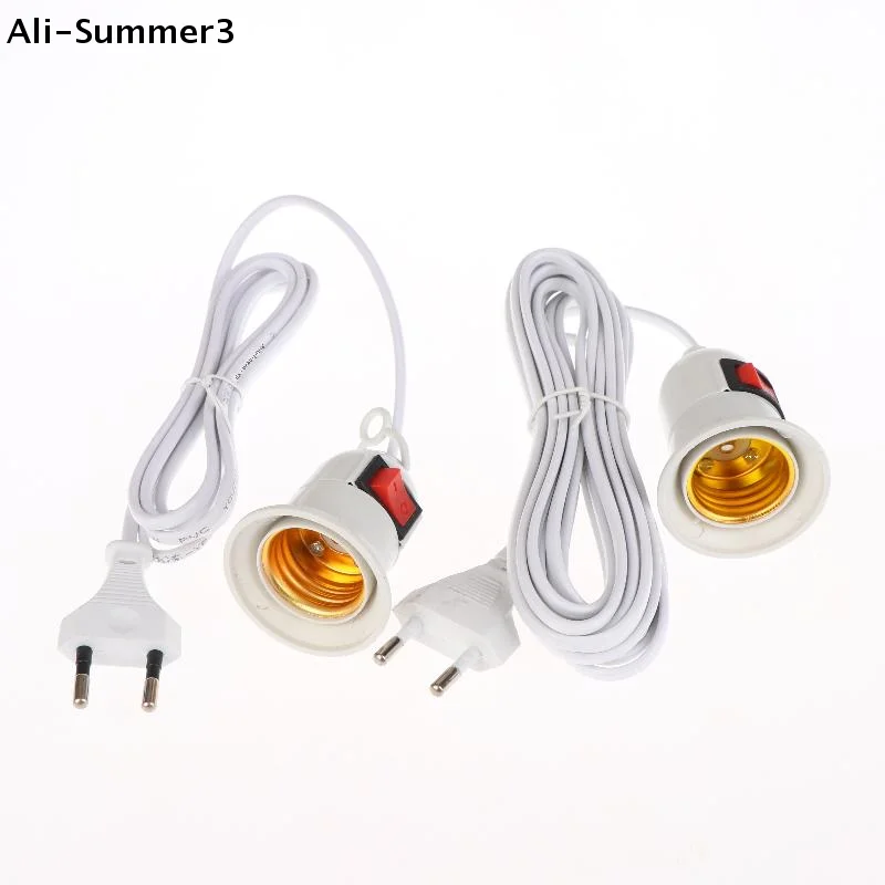 1Pcs Garden Lampholder With 3/5 Meters Cable EU Plug E27 Hanging Indoor Plants Light Holder With On/Off Switch Lamp Holder