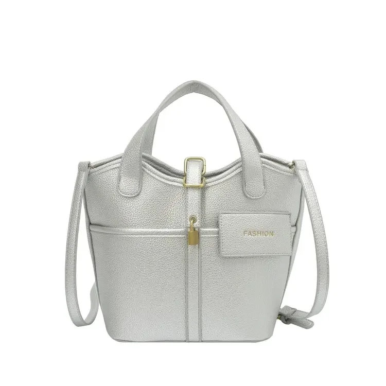 

‌ Сумка-ведро с узором личи 2025 — женская сумка нишевого дизайна, регулируемый плечевой ремень, повседневная сумочка для путешествий и выходных ‌