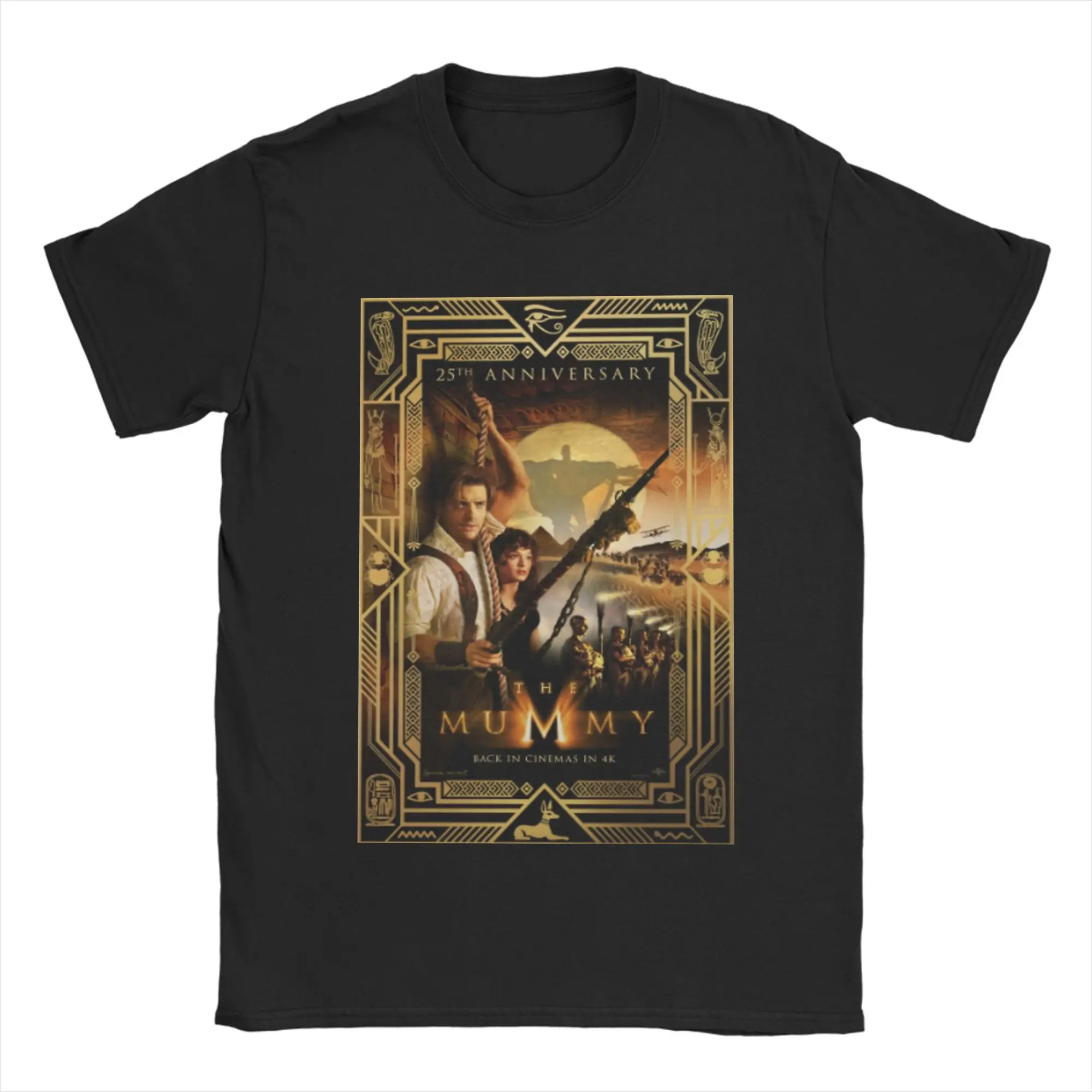 The Mummy 25th Anniversary Tshirts Men's Cotton Top Tee Streetwear  O-neck Short Sleeve