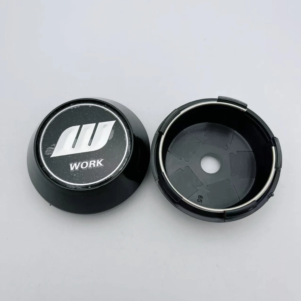 4 قطعة JDM W العمل شارة شعار سيارة عجلة مركز قبعات عالية كاب 60 مللي متر 64 مللي متر 65 مللي متر 68 مللي متر 69 مللي متر عجلات Hubcaps حافة غطاء اكسسوارات السيارات #4