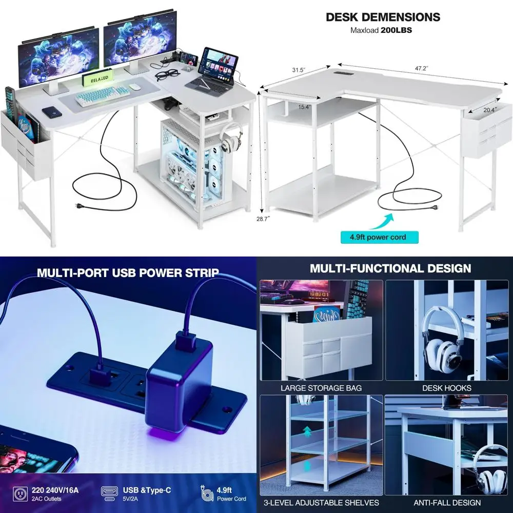 L-Shaped 48 Inch Ga… - image