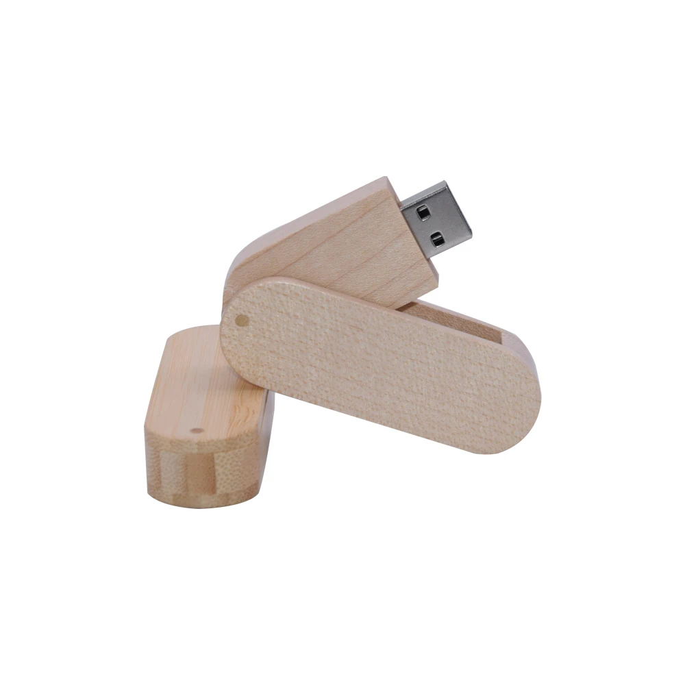 USB-флеш-накопитель деревянный компактный, 4-64 Гб, 5 шт./партия