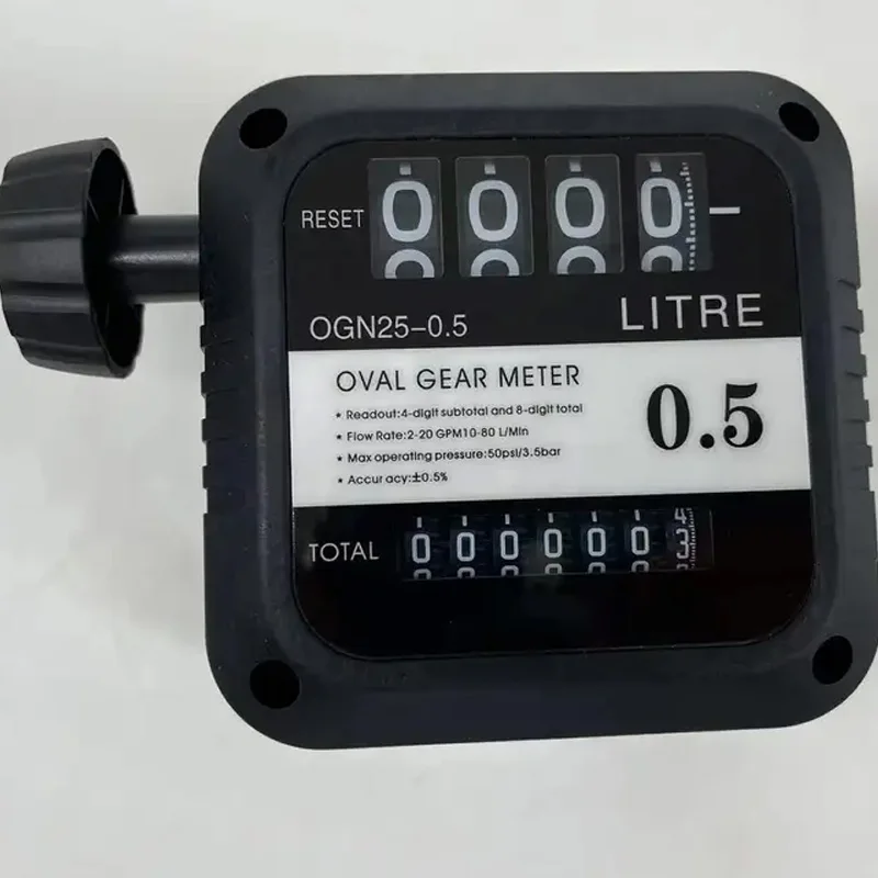 High Accuracy Aluminum New Designed 4 Directions Oval Gear   Fuel Flow Meter