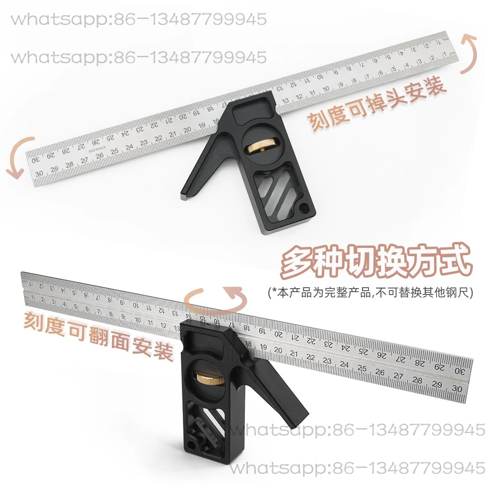 

Active Angle Ruler Limit Ruler Stainless Steel Aluminum Alloy Material 45 Degree Square Steel Limiter CNC Machining