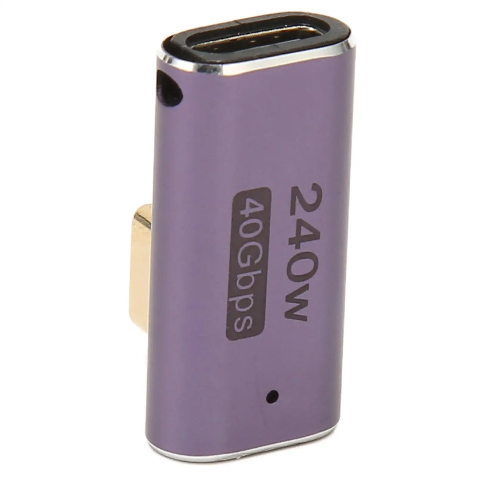 

Угловой адаптер USB C для быстрой зарядки, разъем «папа-мама», дизайн 90 градусов со светодиодным индикатором для устройства и устройств