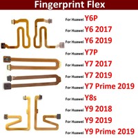 New Home Button Fingerprint Touch Id Sensor Connector Flex Cable For Huawei Y6P Y7P Y8s Y6 Y7 Y9 Prime 2017 2018 2019 2020
