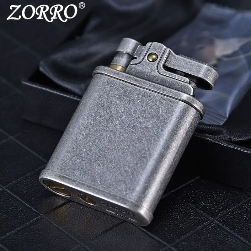 Zorro Retro Kerosene Lighter Old-fashioned Creative Personality Kowtow Machine Push-type Ignition Lighter