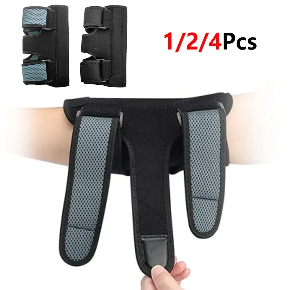 1/2/4Pcs Compression Elbow Brace, Adjustable Elbow Splint with 2 Removable Metal Stays for Sports Gym Workout Men Women