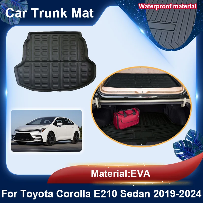 

Автомобильные коврики в багажник для Toyota Corolla E210 2022 2019 ~ 2024 Sedan, полная защита, коврик из ЭВА, коврик для багажника, антигрязный коврик, автомобильные аксессуары