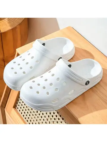 Summer Women's Clogs, Casual and Versatile Garden Shoes, Couple Style, Eco-Friendly Eva Slip-On Dual-Use Beach Slippers