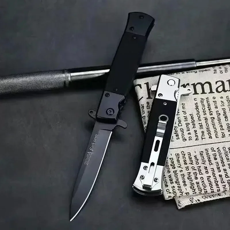Portable Outdoor Foldable Stainless Steel High Hardness Multi-Purpose Quick Opening Knife for Safety