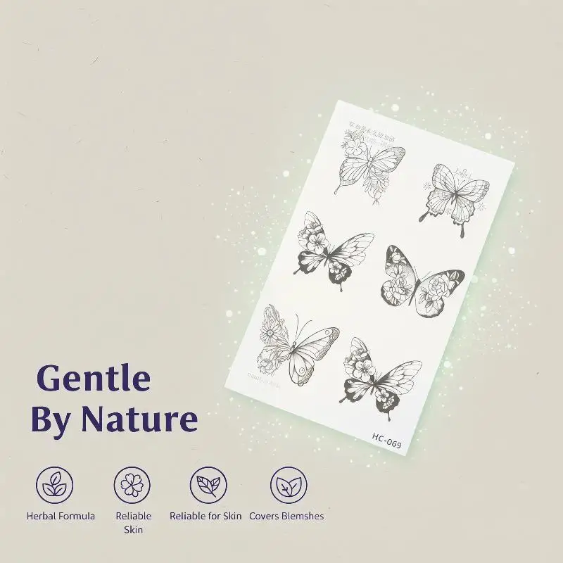 3D Waterproof Butterfly Tattoo Stickers Long-Lasting Body Art for Parties and Events view 4