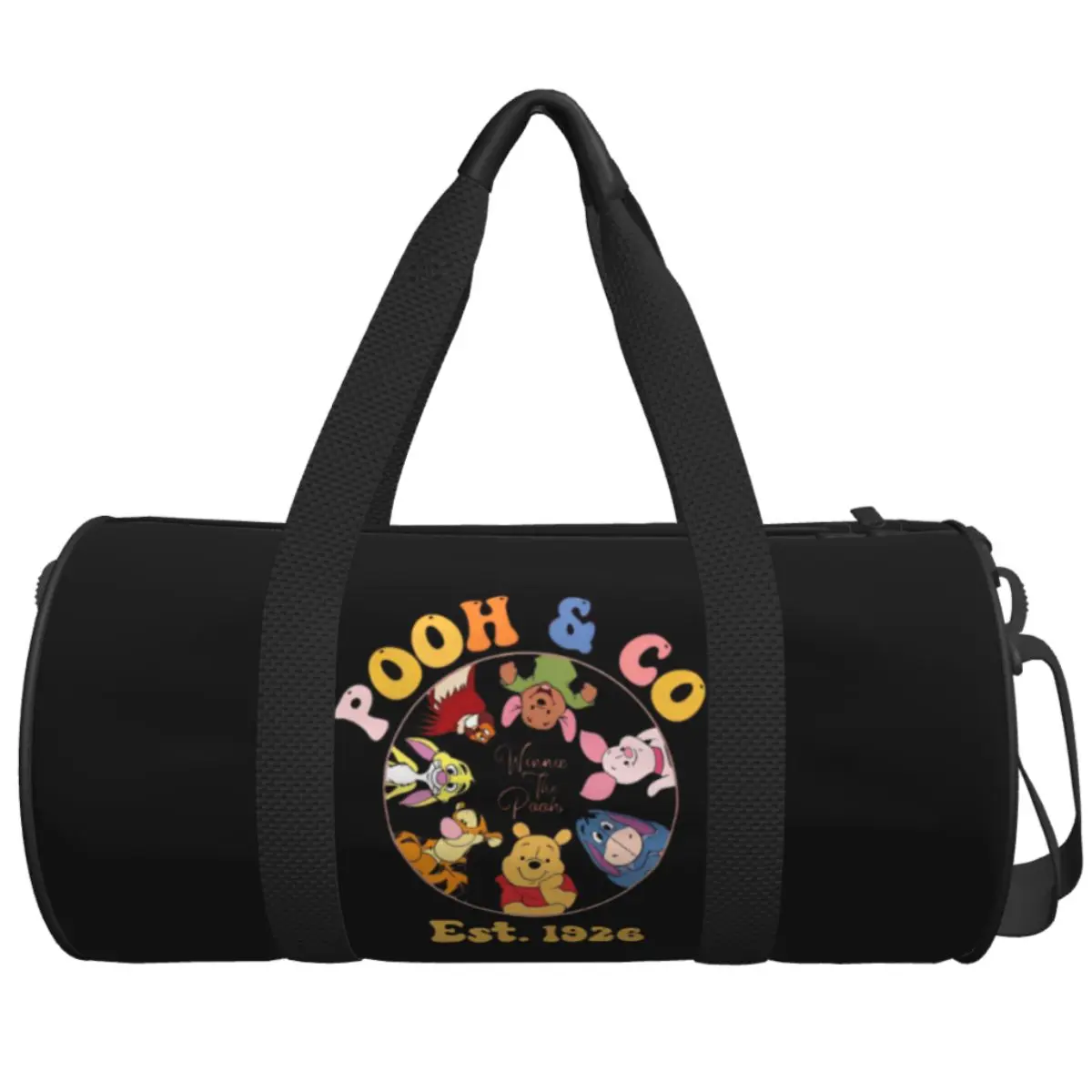 

Travel Bag Pooh Bear Gym Bag Weekend Sports Bags Large Capacity Casual Custom Handbag Funny Fitness Bag For Couple