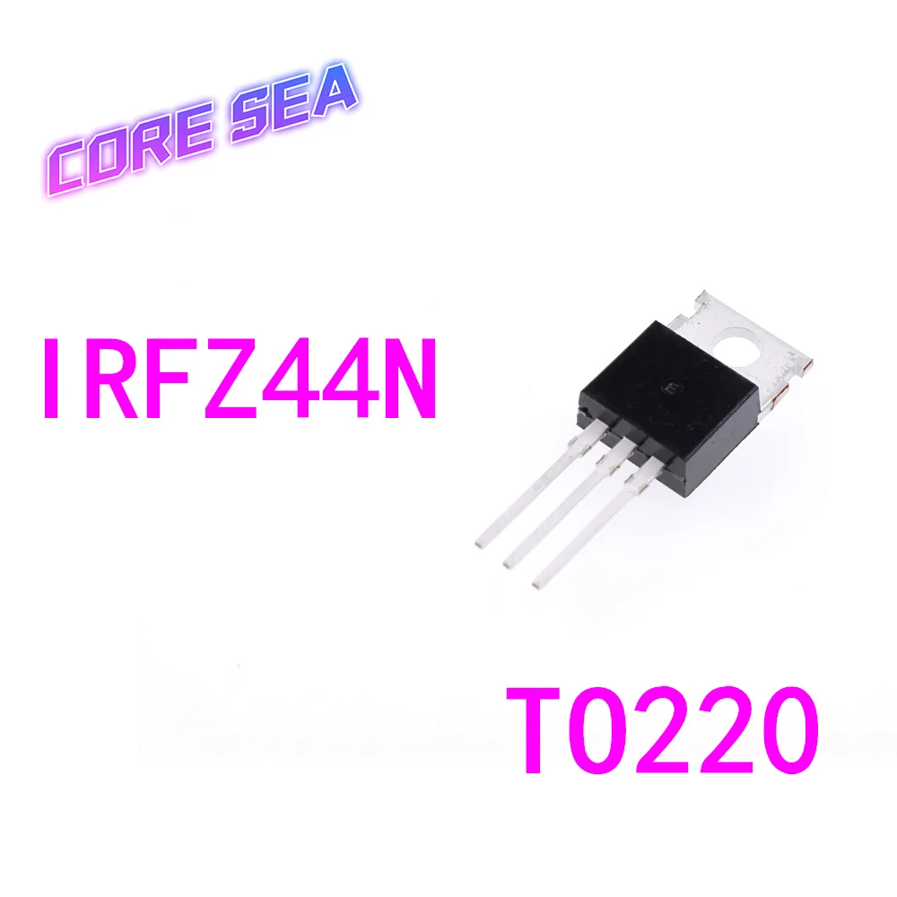 10 Stks/set Mosfet IRFZ44N TO220 Transistor Kit IRFZ44 Om-220 High Power Transistors IRFZ44NPBF 49A 55V Veld Effect transistor