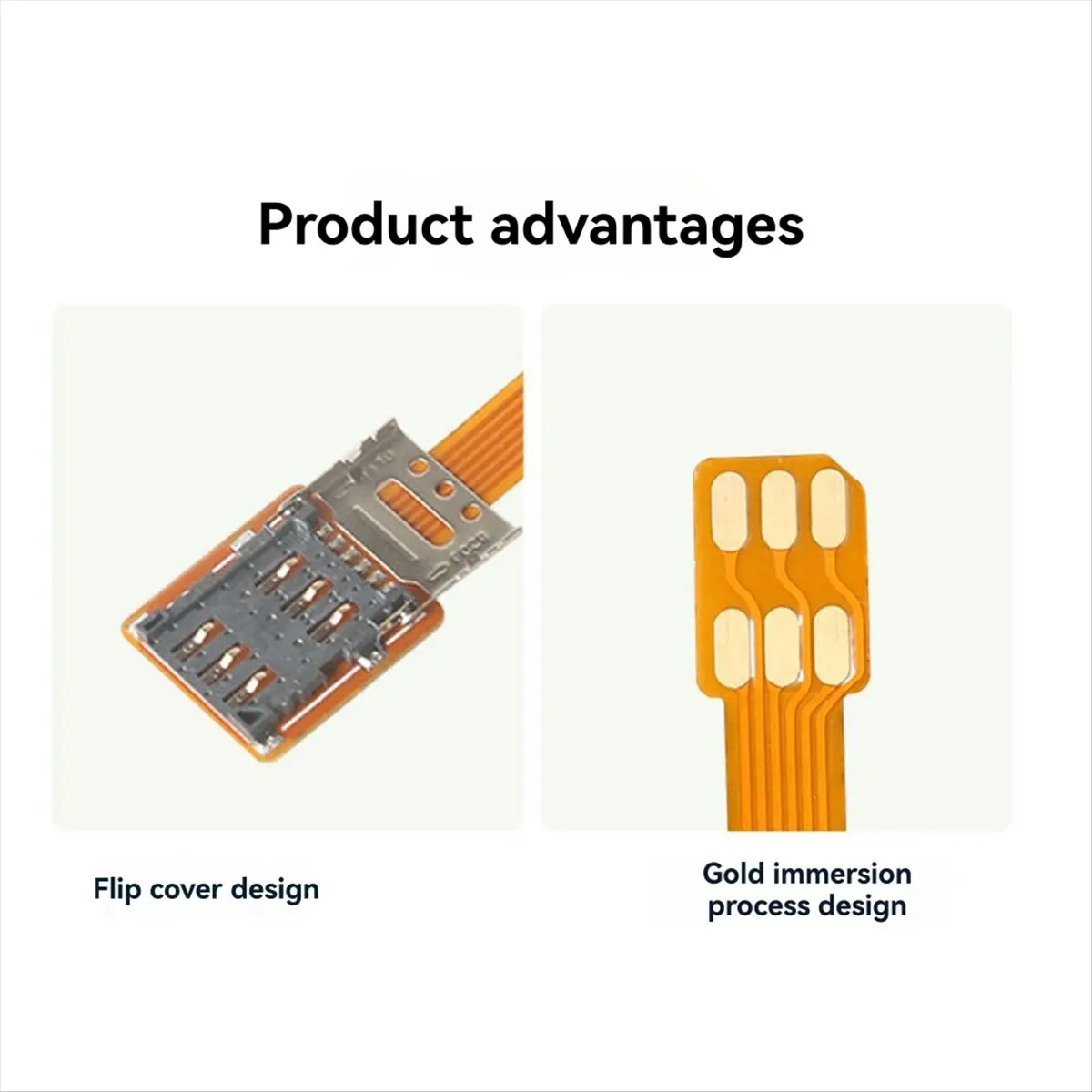 A64I CPE External Small Card Extension Cable Portable WiFi Router Conversion Nano Card Flip Card Slot FPC Integrated 5cm