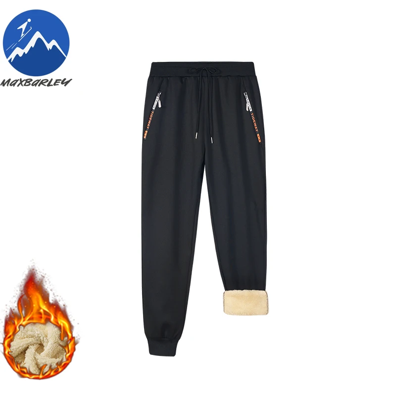 Maxbarley Winter Sweat Suits Men Fleece Sportwear Zipper Jacket+pants Warm Sports Sets 2-piece Set Casual Thick Hoodie Tracksuit