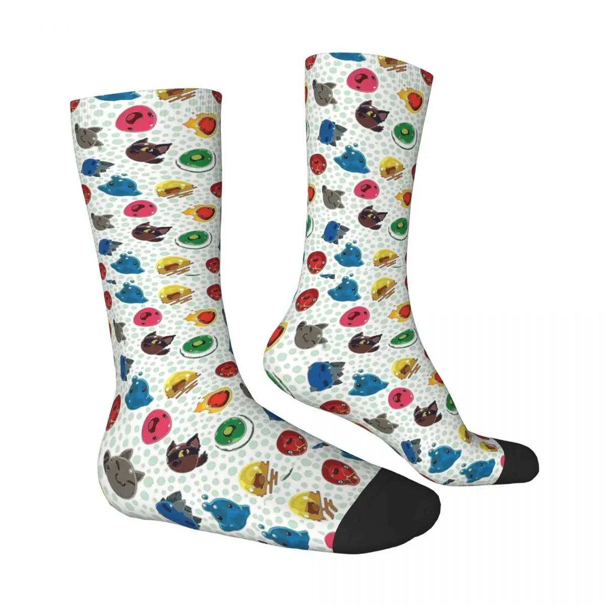 Cute Slime Rancher Pattern Game Socks Male Mens Women Autumn Stockings Harajuku