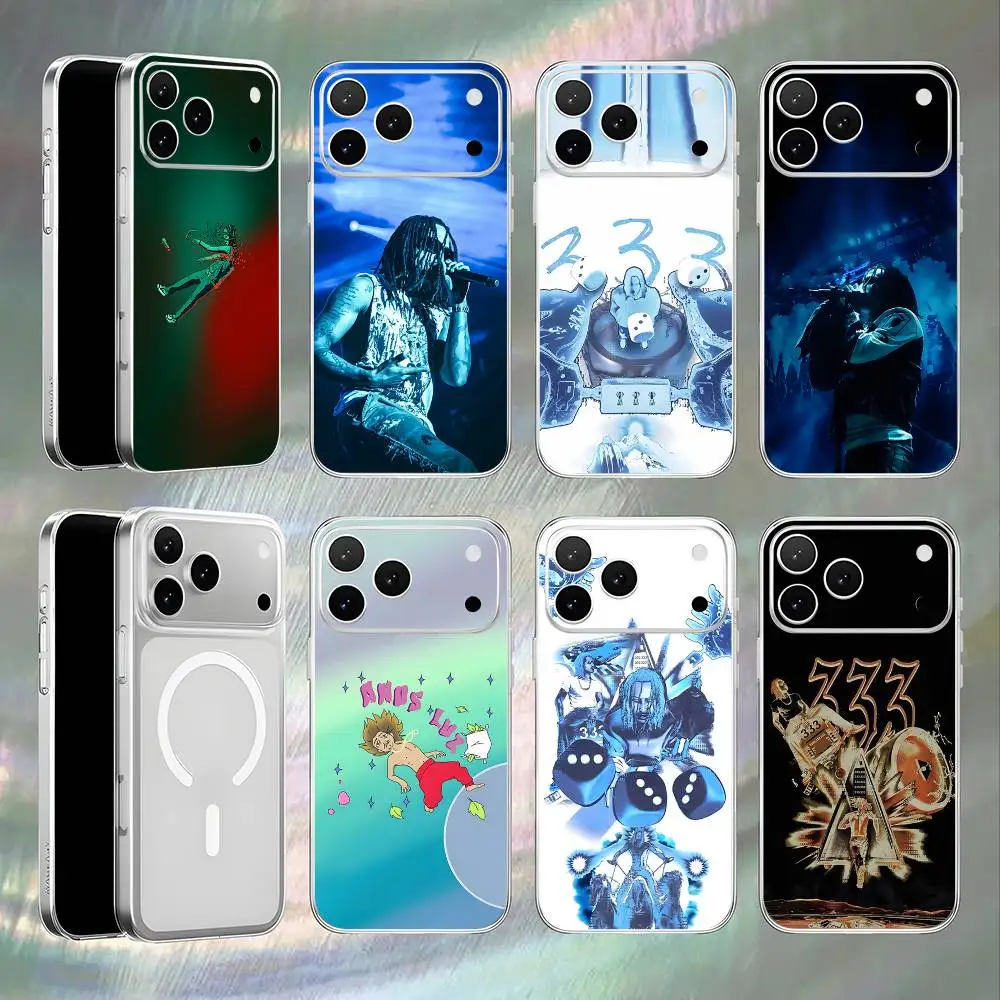 

Singer M-Matue 333 Album Shockproof Transparent White Phone Case For iPhone 17,16,15,14,13,12,Pro,Max Magnetic Wireless Charging