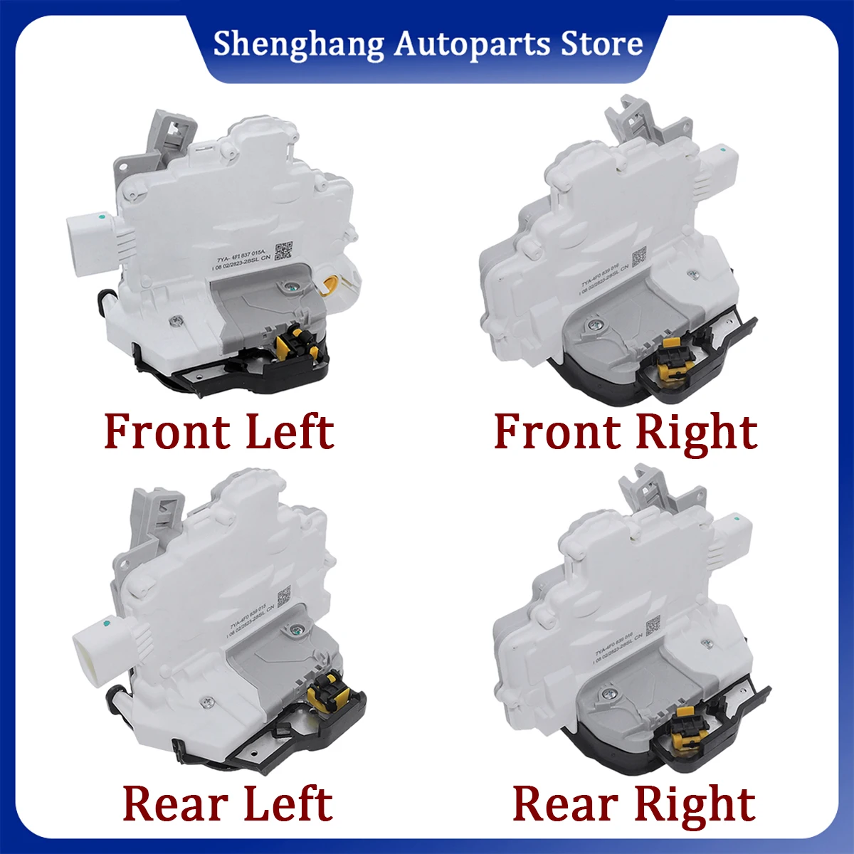 Actionneur de serrure de porte avant arrière gauche droite 8E1837015AA 4F1837015A 8E1837016AA 4F0839016A pour Audi A3 A4 A6 Seat/Cupra Exeo