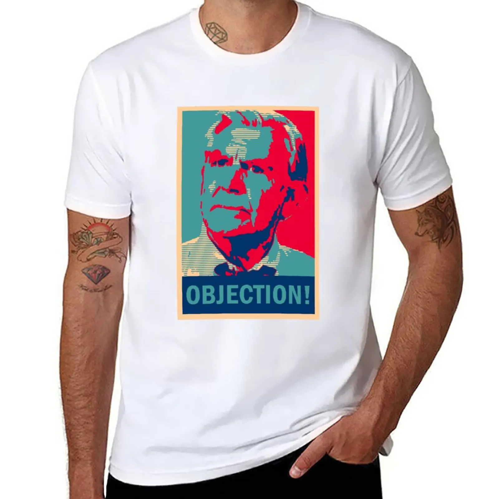 Ben Matlock OBJECTION! T-Shirt vintage clothes shirts graphic tees Short sleeve tee Men's cotton t-shirt