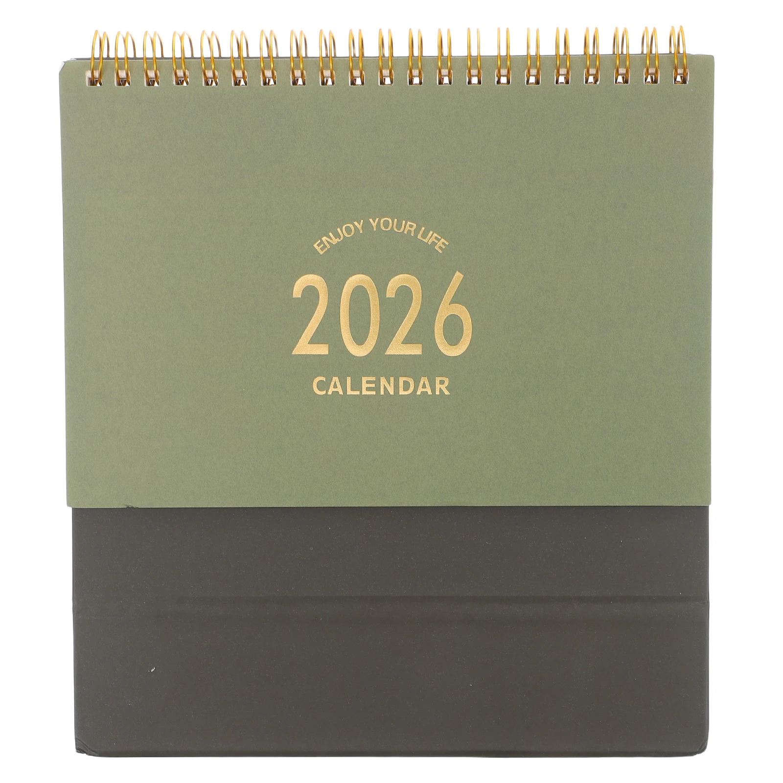2025-2026 Desk Calendar Compact Standing Flip Thick Paper Office Home School Use Monthly Planner Busy Schedules Wall Hanging