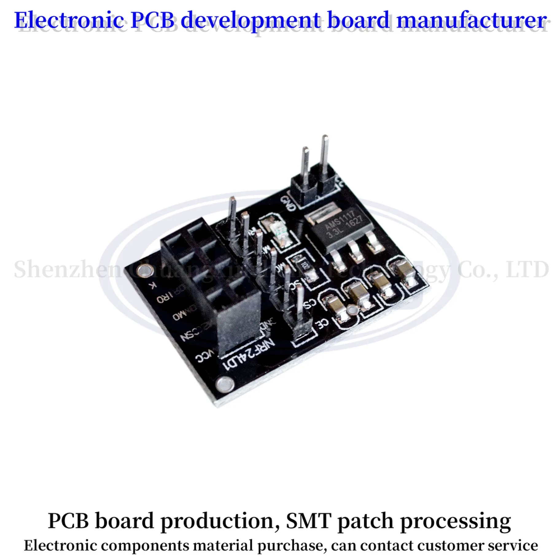 New Socket Adapter plate Board for 8Pin NRF24L01 Wireless Transceive module 51