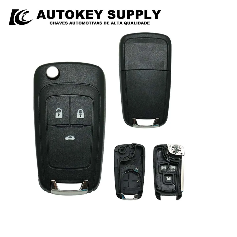 Autokeysupply AKBPCP051 Double program (PX32/EX300) Burglar Alarm 3 Button Control With Battery Clip For Brazil Positron Flex