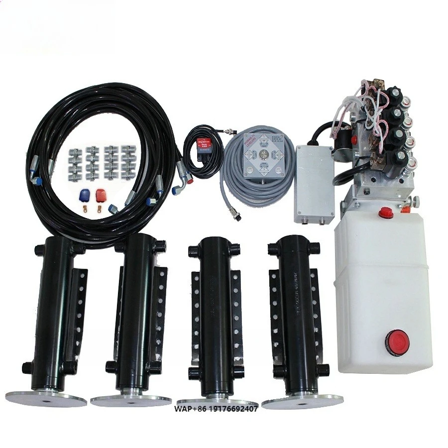 Advanced Technology Control Panel RV Automatic Leveling Double Acting Hard Chrome Plated Hydraulic Cylinder Lifting System 2-20
