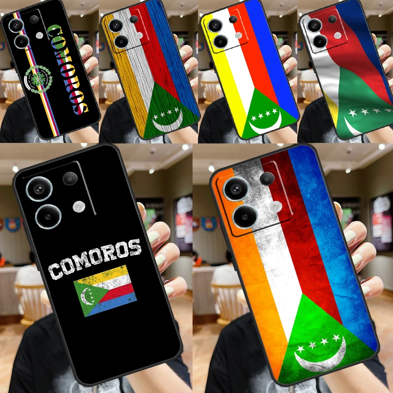 Comoros Flag Cover For Xiaomi Redmi Note 13 Pro 12 11 9 10 Pro 9S 10S 11S 12S Redmi 12 10C 12C 13C Case