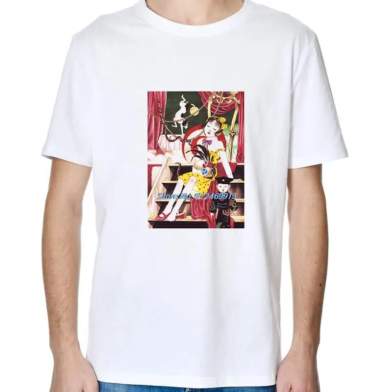 Suehiro Maruo globo ocular lamer Japón japonés Gore Goru arte Anime Manga Ito camisetas de manga corta de gran tamaño ropa de verano para hombres