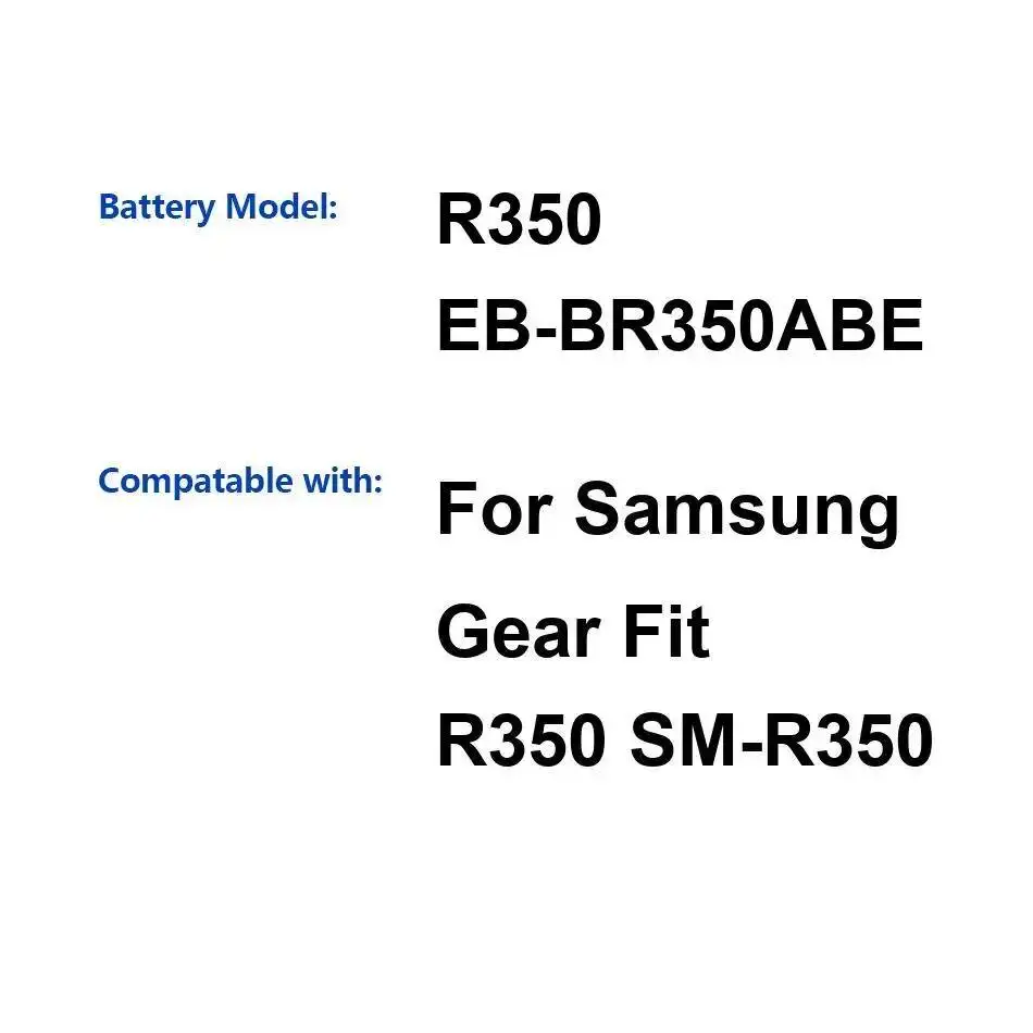 Reliable Replacement Reliable Power Watch Battery For Samsung Gear Fit R350 SM-R350 EB-BR350ABE