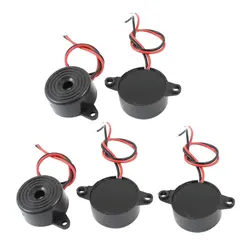 5PCS High Decibel SFM-20B Buzzer DC 3-24V Continuous Sound Buzzer 2312 Active Piezoelectric Buzzers, for Arduino Car