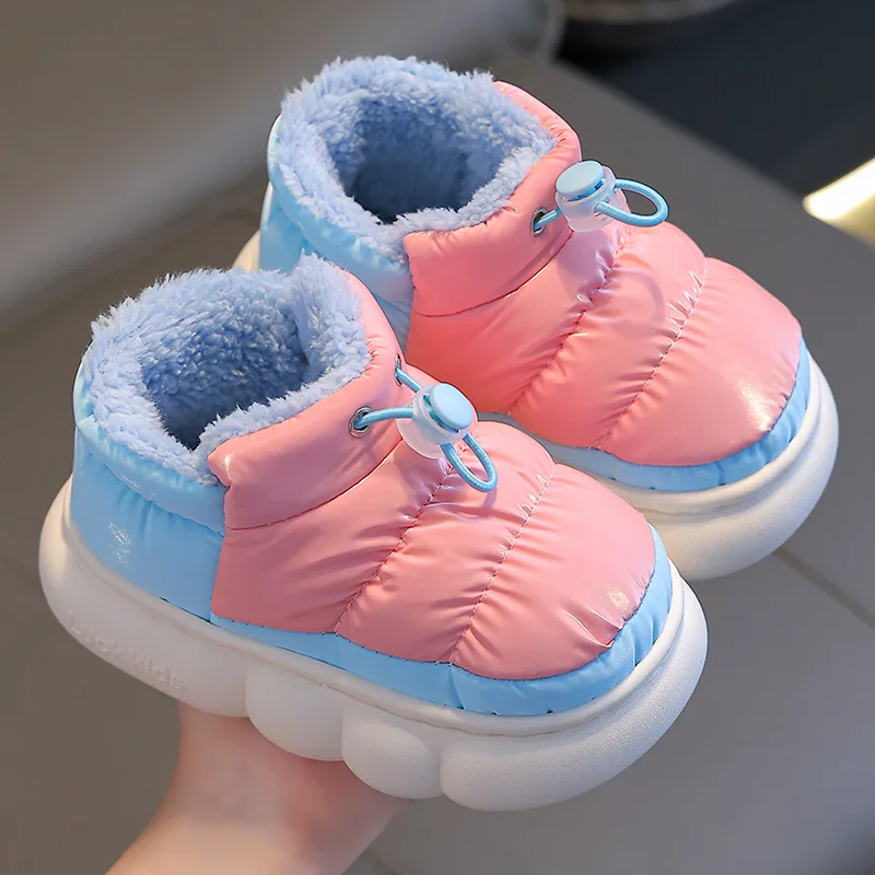 Winter Children Baby Cotton Slipper Waterproof Warm Plush Children Cotton Shoe Girl Shoe Boy Shoe Children Slipper Snow Boots