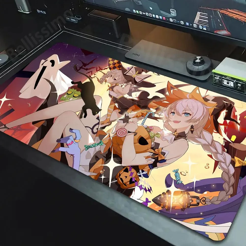 

Laptop Gaming Mice Mat Table Keyboard Mat Playmat Xmas Gift Anime Honkai Impact 3 Kiana Kaslana Cosplay Mouse Pad Xxl 600x1200mm