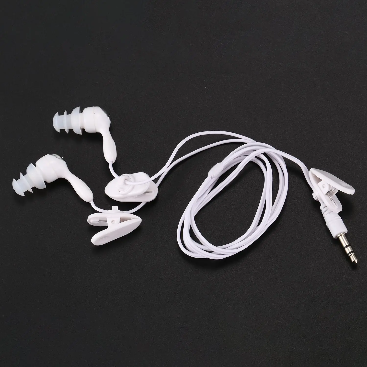 Water proof In-ear Headphone Earphone for MP3 MP4 Underwater White