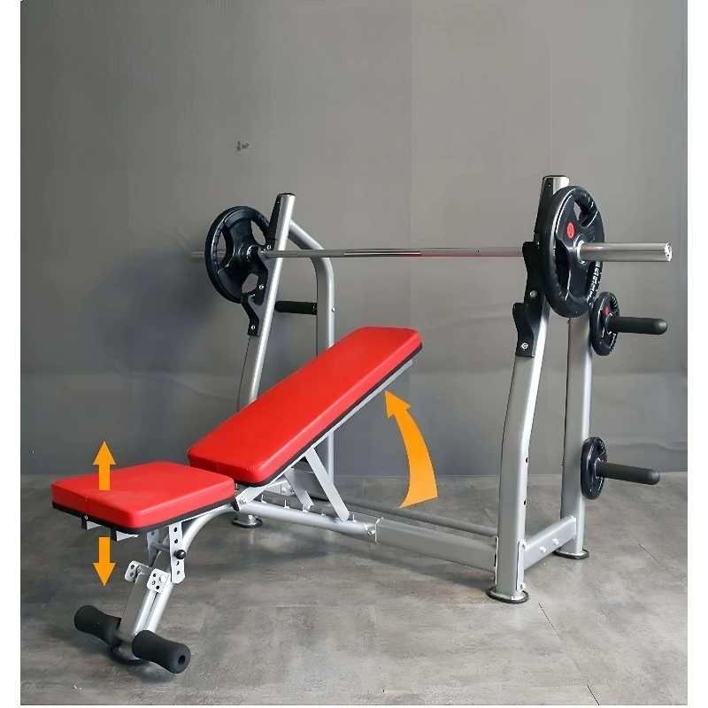 Foldable Steel Weight Bench Solid Construction For Gym Bench Press Squat Rack And Full Body Fitness Workout 