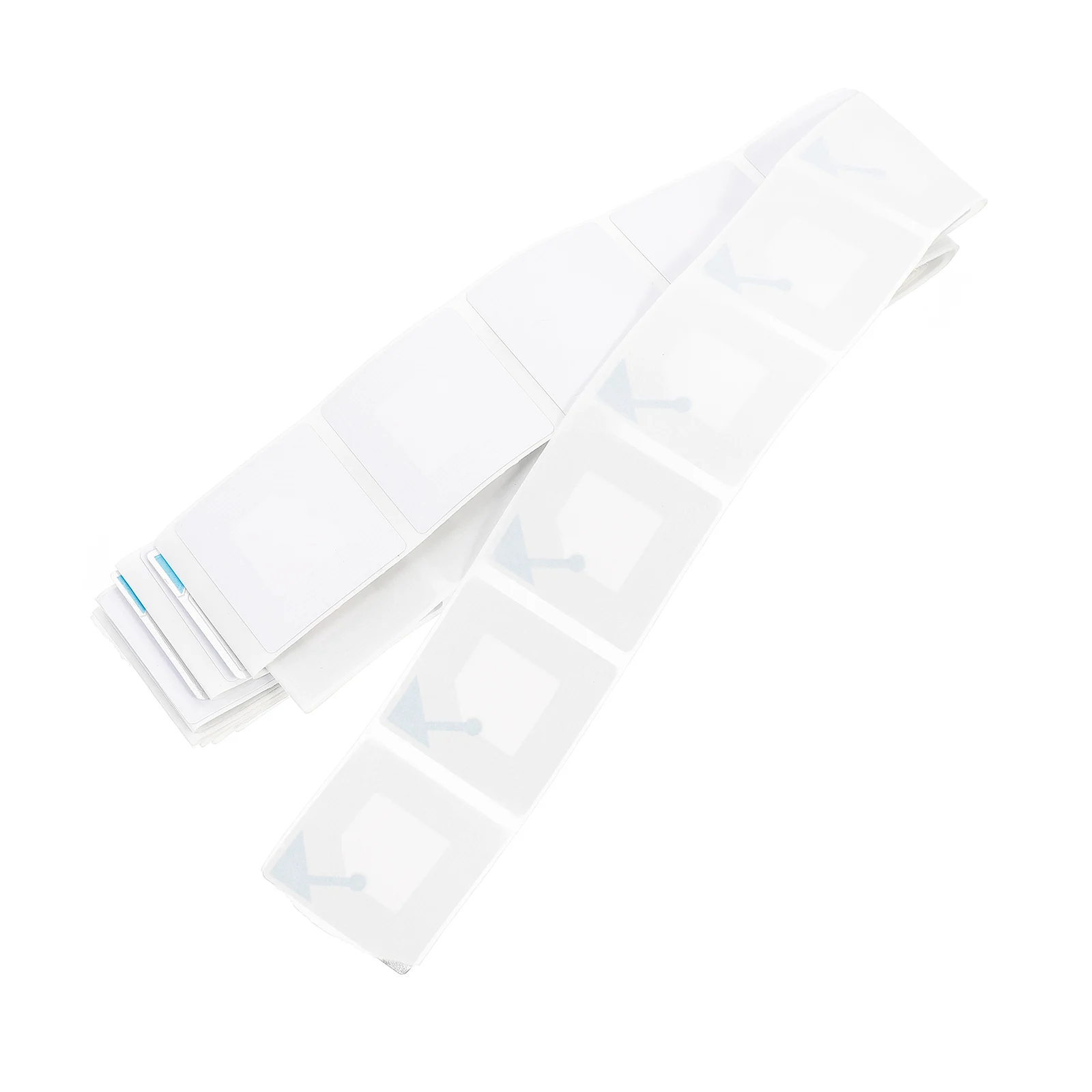 Etiquetas quadradas antirroubo, 100 unidades, fácil uso, longa vida útil, mercadorias de supermercado, etiquetas quadradas antirroubo