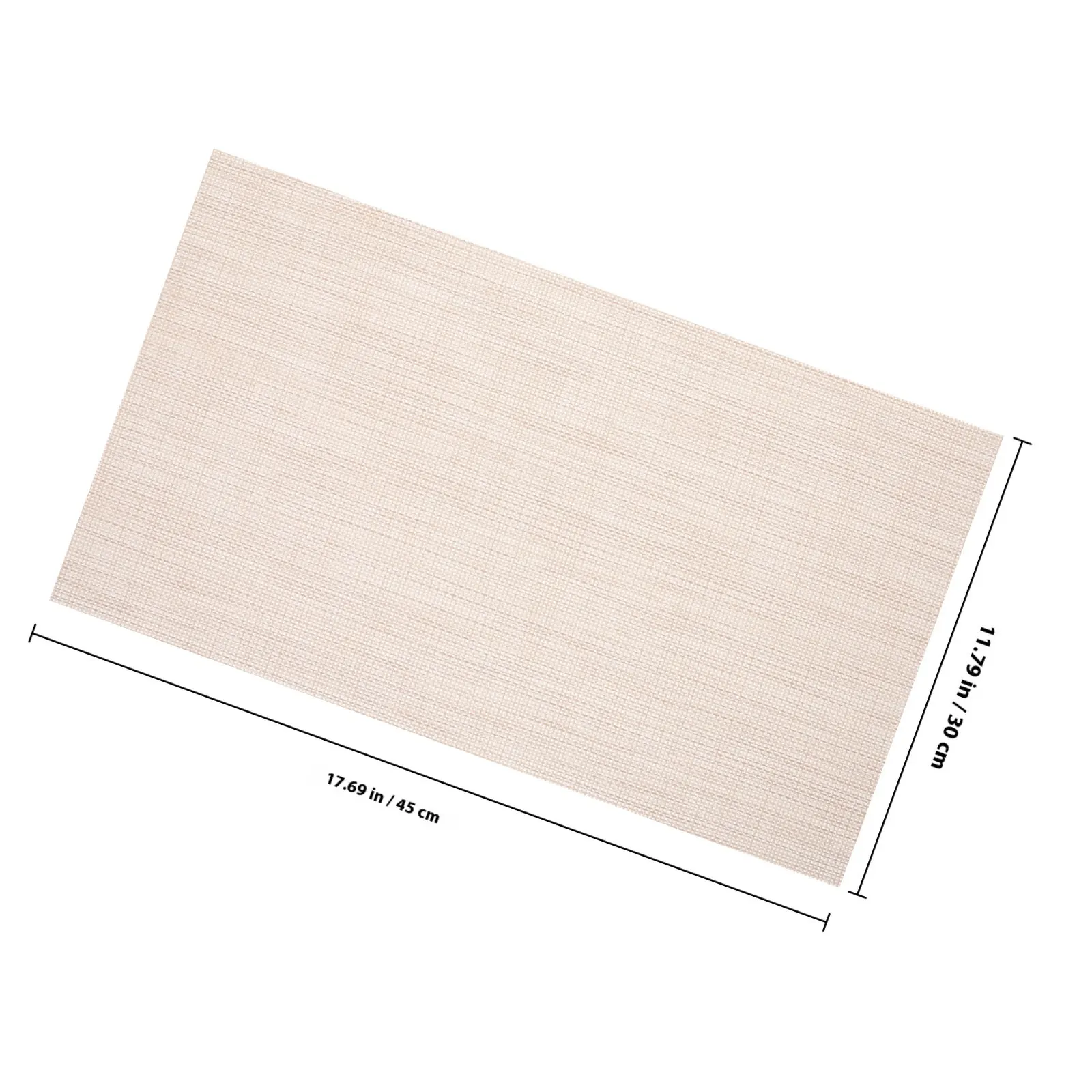 6Pcs PVC Place Mat Heat Resistant Non Slip Rectangular Dining Table Placemats Household Restaurant Kitchen Table Protector