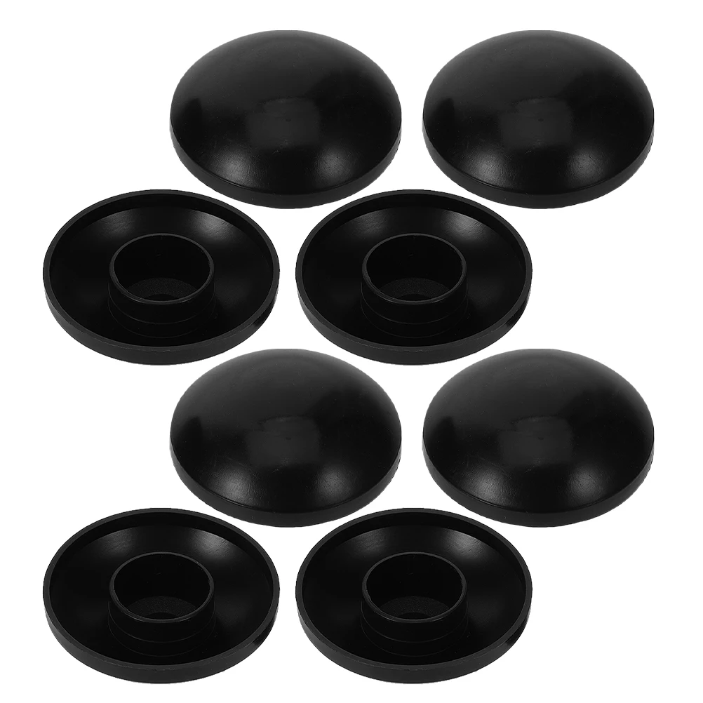 

8 Pcs Children's Trampoline Enclosure Pole Cap Small Rod Cover Caps Part Accessories End for Poles Black Protective