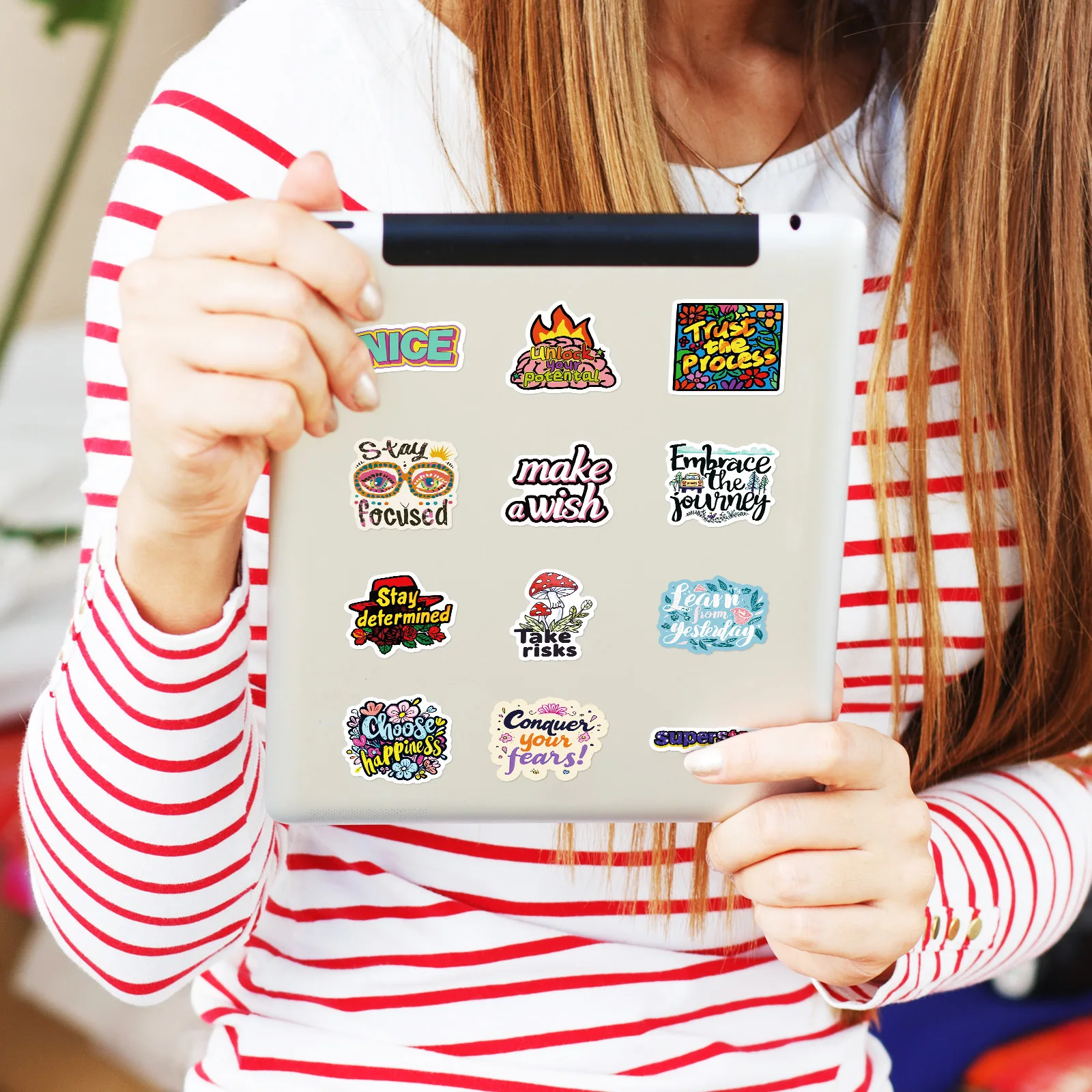 50 قطعة ملصقات اقتباس ملهمة لوحة الرؤية ملصق تحفيزي للبالغين المراهقين الطلاب المعلمين الشارات الجمالية هدية