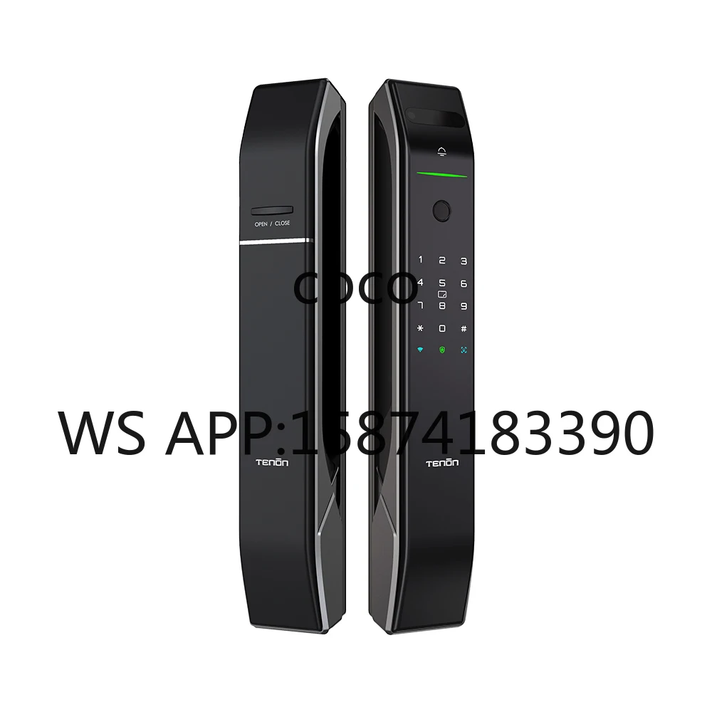 Tenon A7X Automatic Biometric Lock 3D Face Detection Fingerprint WiFi Tuya APP RFID Card Smart Entry Door Lock