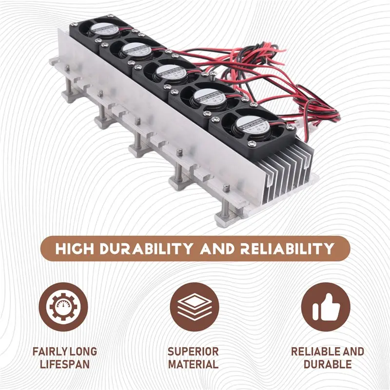 B82B-300W Thermoelectric Peltier Refrigeration Cooler DC12V Semiconductor Air Conditioner Cooling System Accessories DIY Kit